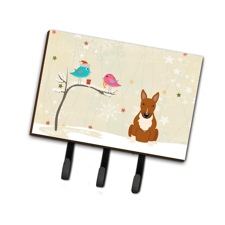 Micasa Christmas Presents Between Friends Bull Terrier Red Leash or Key Holder MI229190